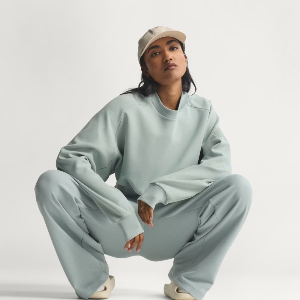 adidas Light Blue Wide Leg Pants